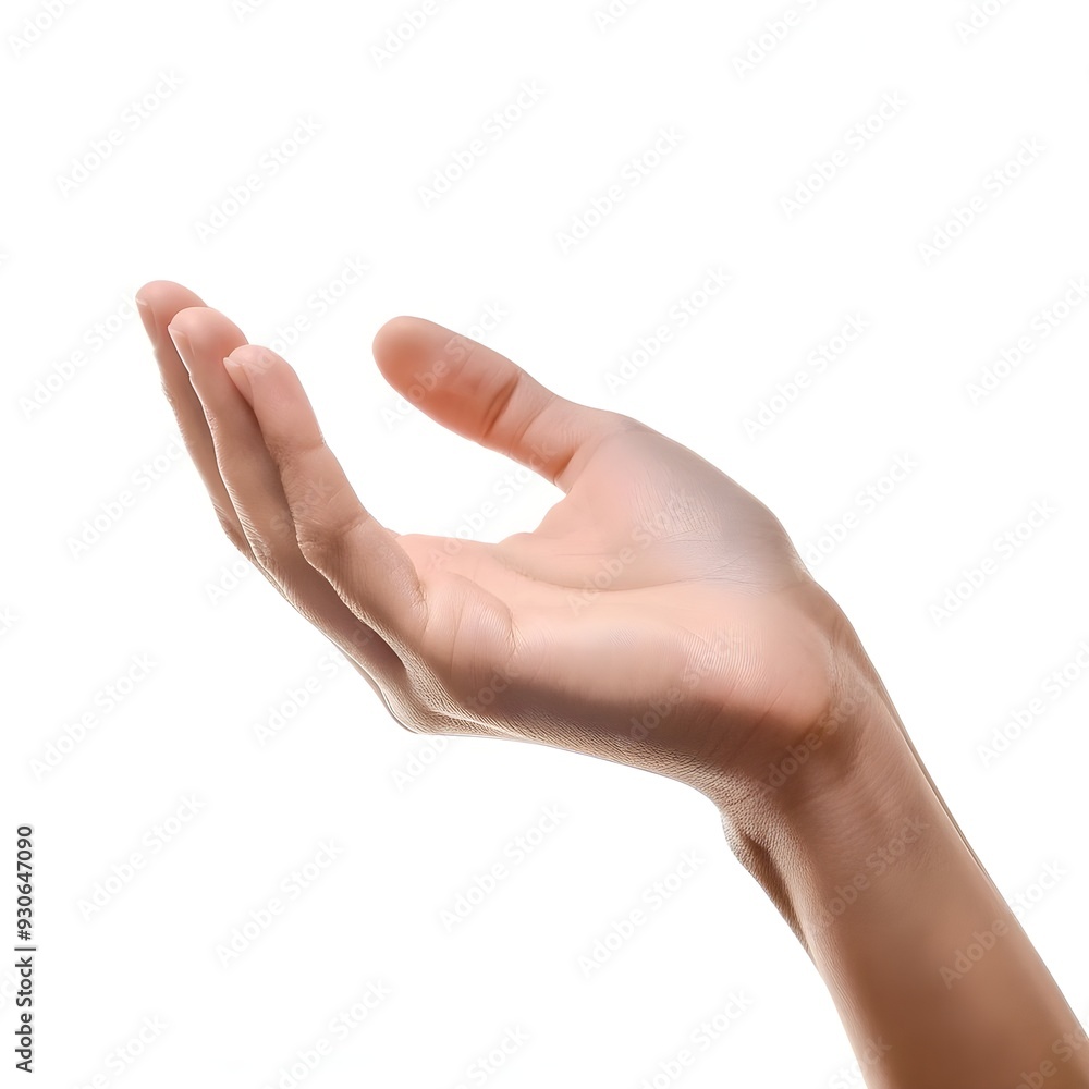 Empty hand Woman's holding something on white background. Empty hand Woman's holding something on white background.