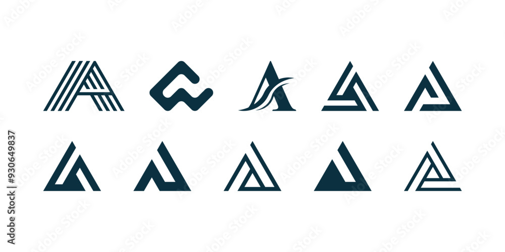 vector letter a logo premium template bundle vector letter a logo premium template bundle