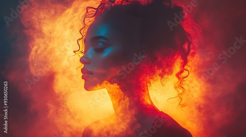 Fiery Silhouette