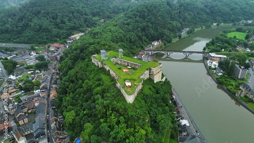 drone photo Huy fort belgium europe photo