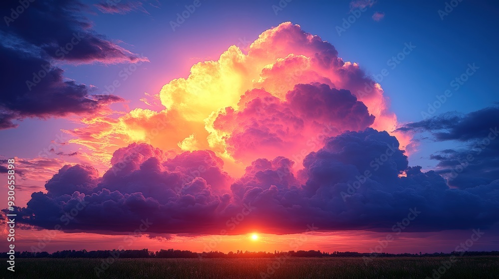 Obraz premium Vivid Cloudscape at Sunset
