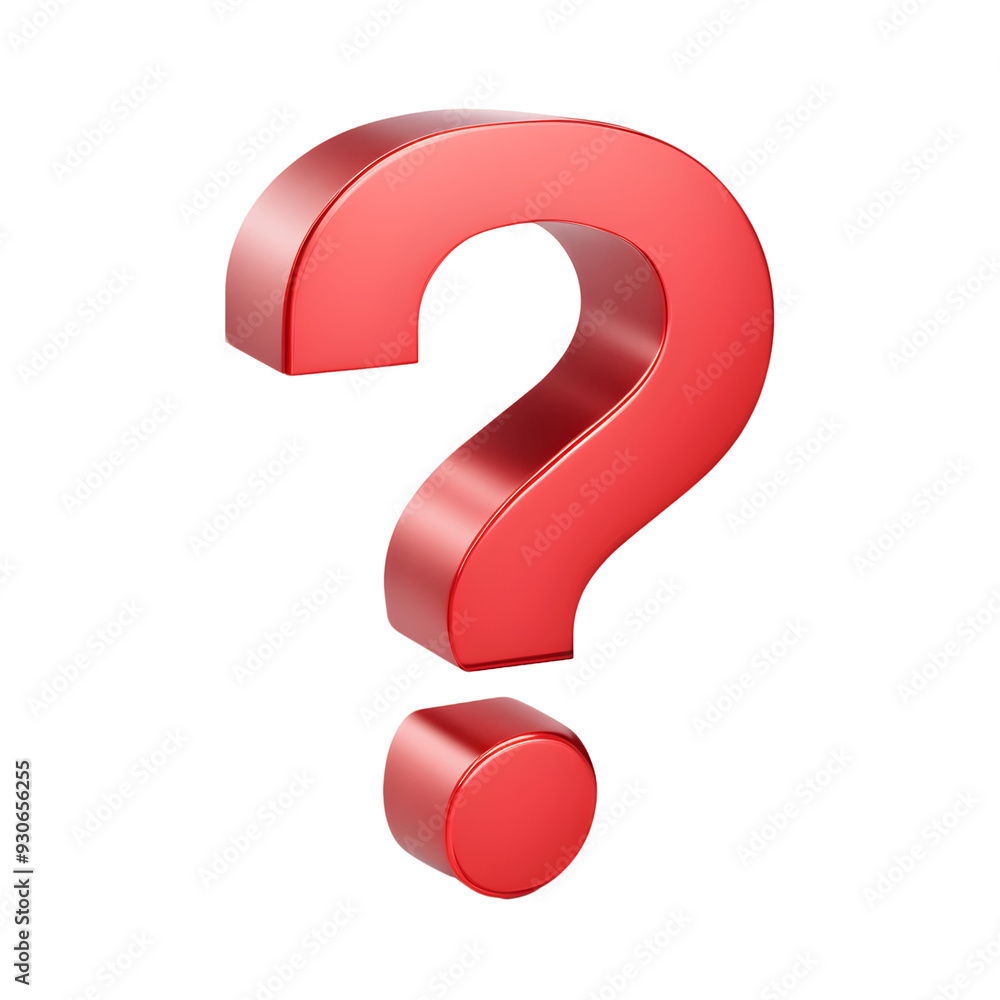 3D Question Mark Icon Isolated on Transparent Background
3D Question Mark Icon Isolated on Transparent Background