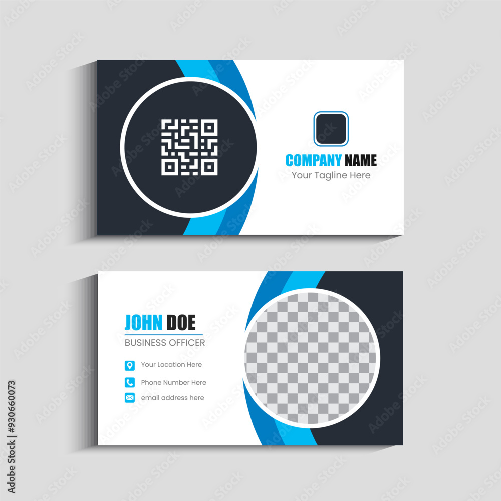 Clean professional Corporate business card template Clean professional Corporate business card template
