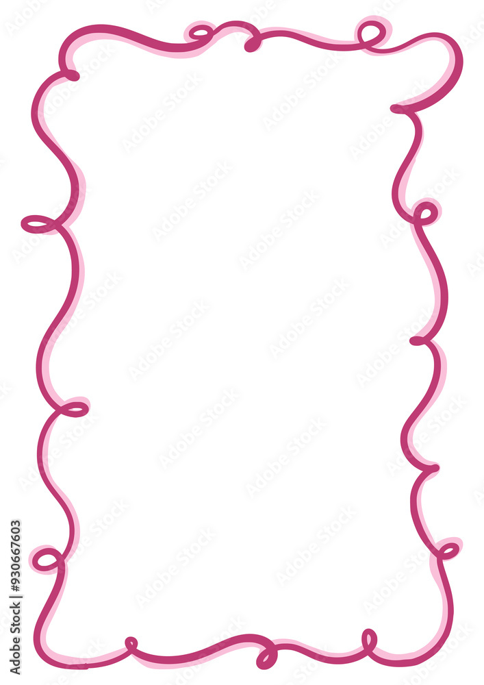 Romantic curly decorative vector frame. Elegant wavy clipart element in hand-drawn style. Isolated decoration in burgundy color. Suitable for wedding or birthday invitation, poster, greeting card. Romantic curly decorative vector frame. Elegant wavy clipart element in hand-drawn style. Isolated decoration in burgundy color. Suitable for wedding or birthday invitation, poster, greeting card.