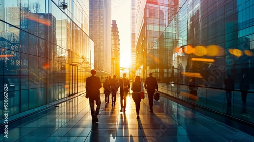 Wallpaper Mural time lapse of people walking on the street Torontodigital.ca