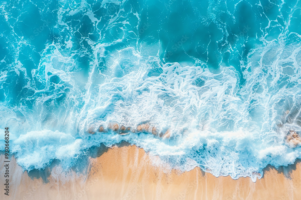The ocean is calm and the waves are small The ocean is calm and the waves are small