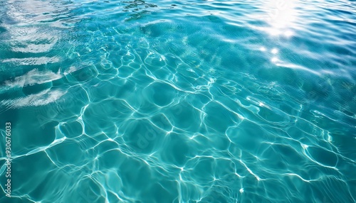 calm turquoise water with gentle ripples and reflections evoking a serene and refreshing atmosphere