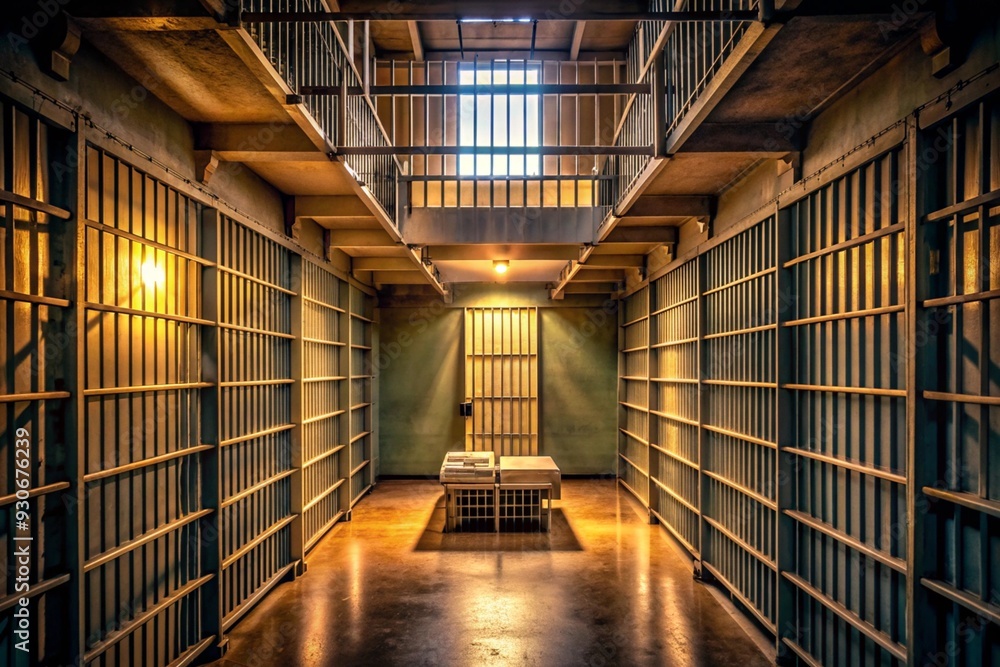 custom made wallpaper toronto digitalA prison cell with a bed and a table