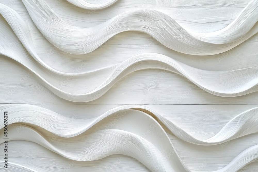 Obraz premium Abstract background of white plywood texture created with generative AI