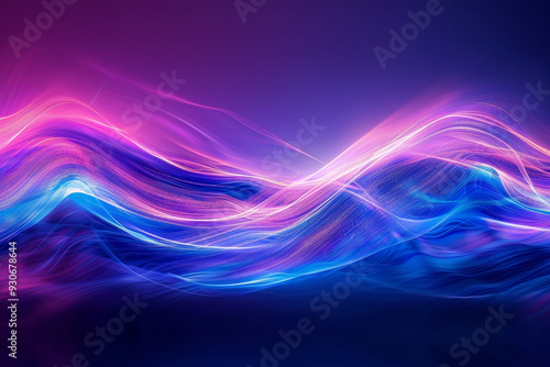 Wallpaper Mural A purple and blue wave with pink and blue streaks Torontodigital.ca