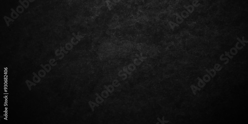Dark black wall texture and dark charcoal grunge smooth paint concrete cement floor old black with elegant vintage. studio grunge blackboard and chalkboard texture backdrop background.