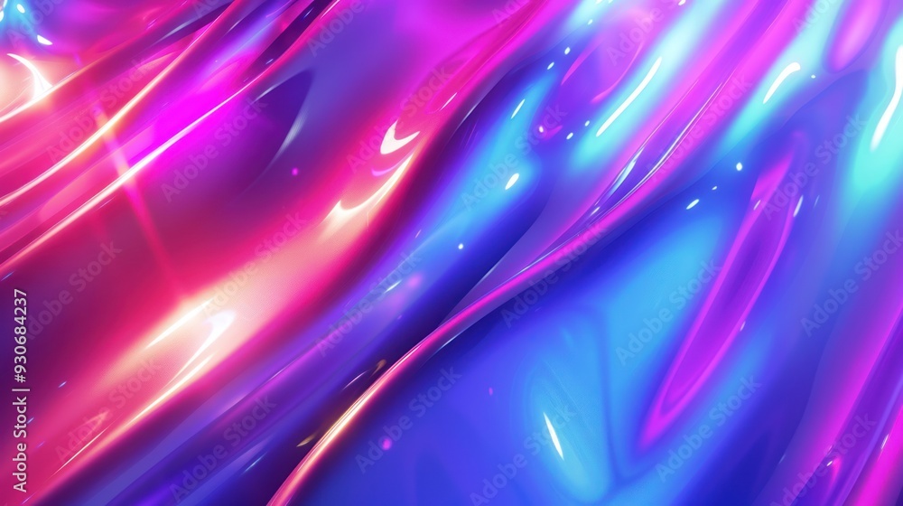 Abstract Fluid Swirls of Pink and Blue Abstract Fluid Swirls of Pink and Blue