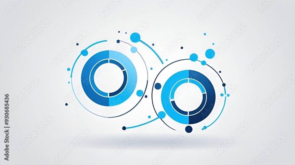 A sleek data processing vector icon displayed on a white background, representing technology and automation. The minimalist design illustrates data flow and system integration.