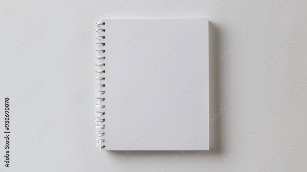 spiral notebook on white background spiral notebook on white background