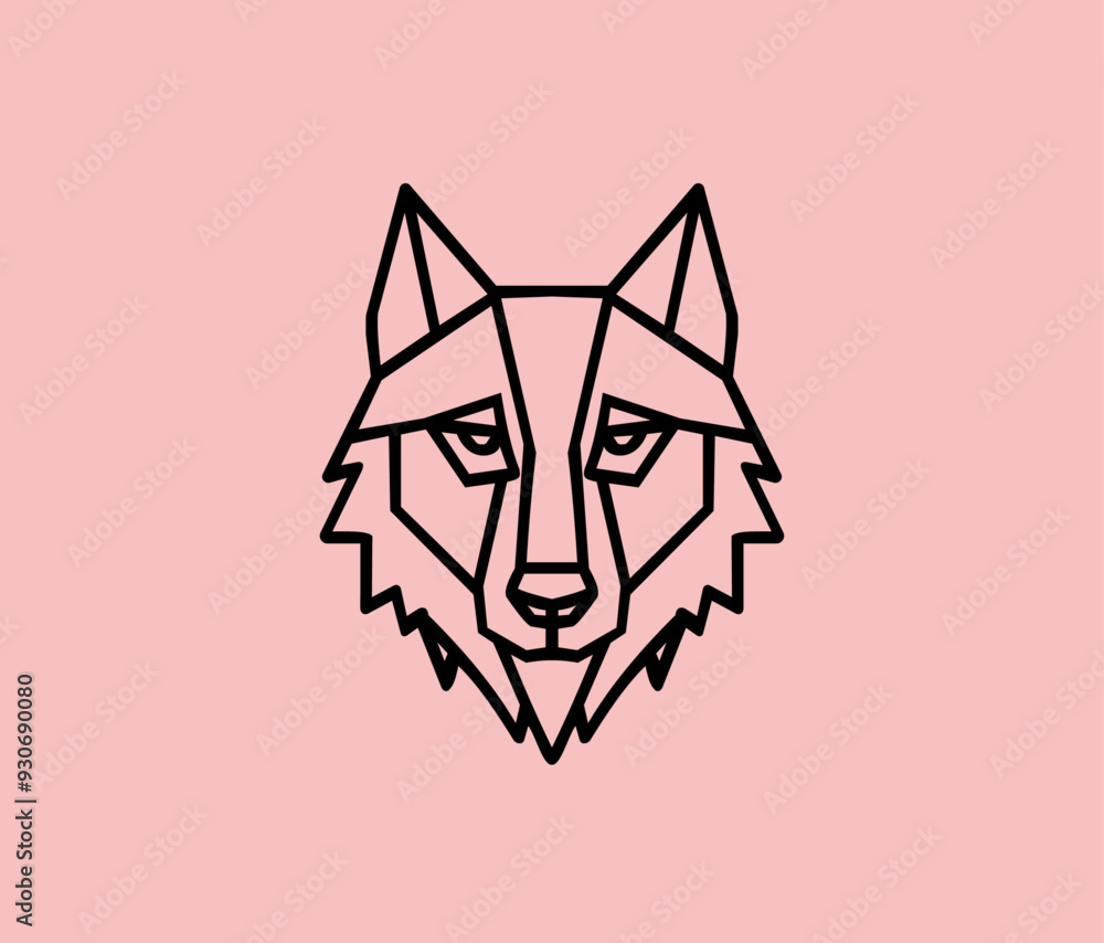 Fototapeta premium wolf logo, logos, icon, mascot, animal logo