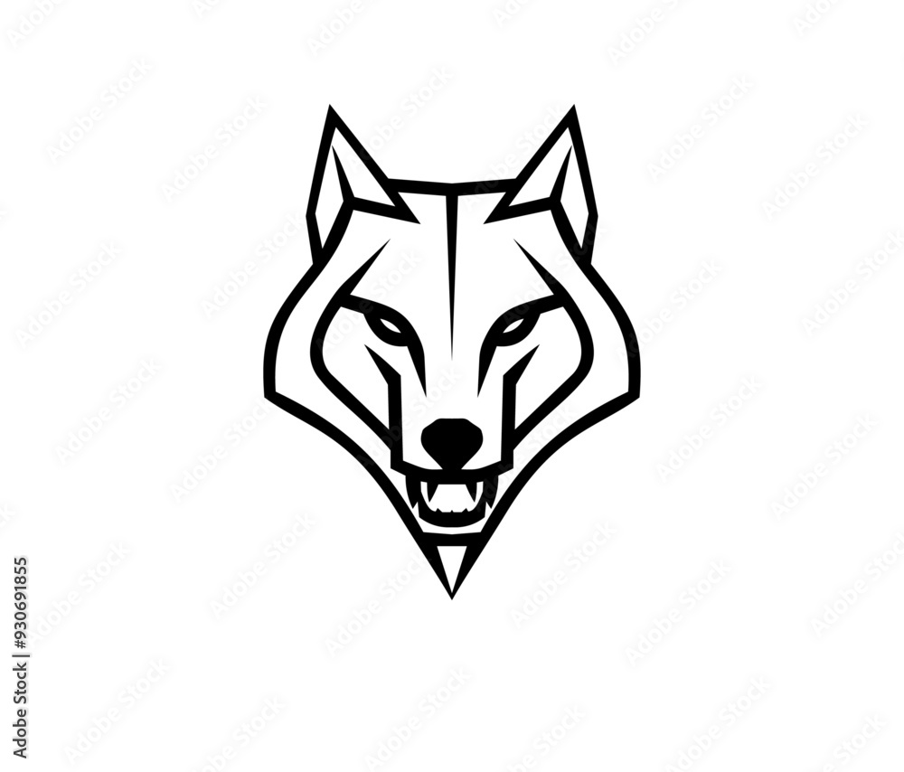 Fototapeta premium wolf logo, logos, icon, mascot, animal logo
