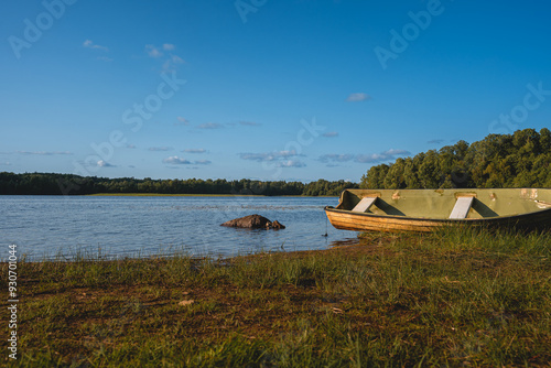 boat on the lake