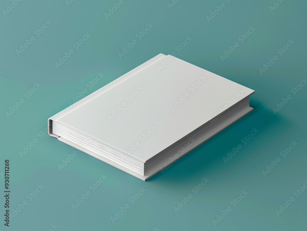 A stack of white books on a blue background A stack of white books on a blue background