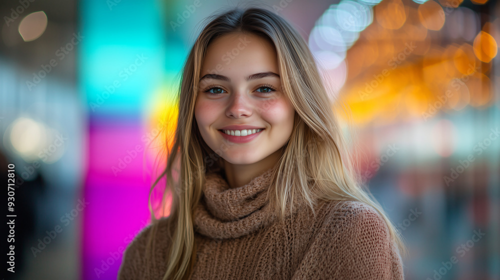 Woman supermodel 21-years-old smiling broadly, happy Shot-1 Woman supermodel 21-years-old smiling broadly, happy Shot-1