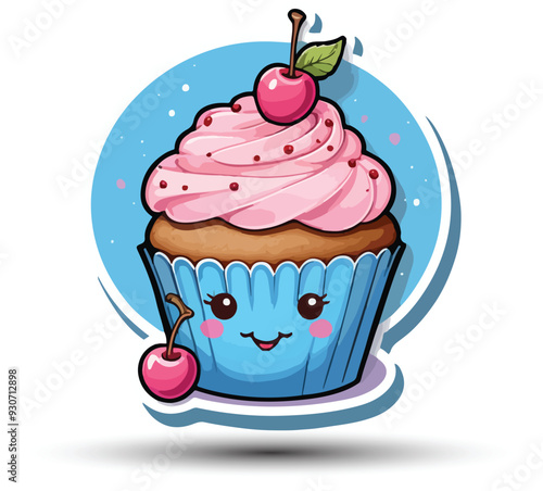 cup cake layered with cream and pistachio sprinkles cup cake with with berries, strawberries and cherries.