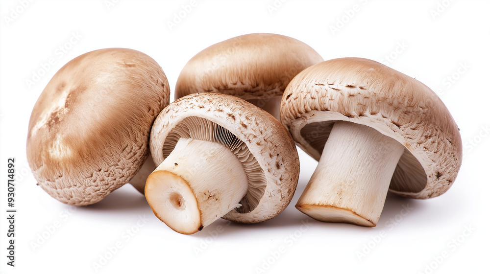 champignon isolated on white background champignon isolated on white background