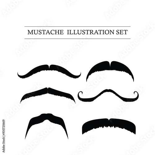 illustration of a mustache vector files 