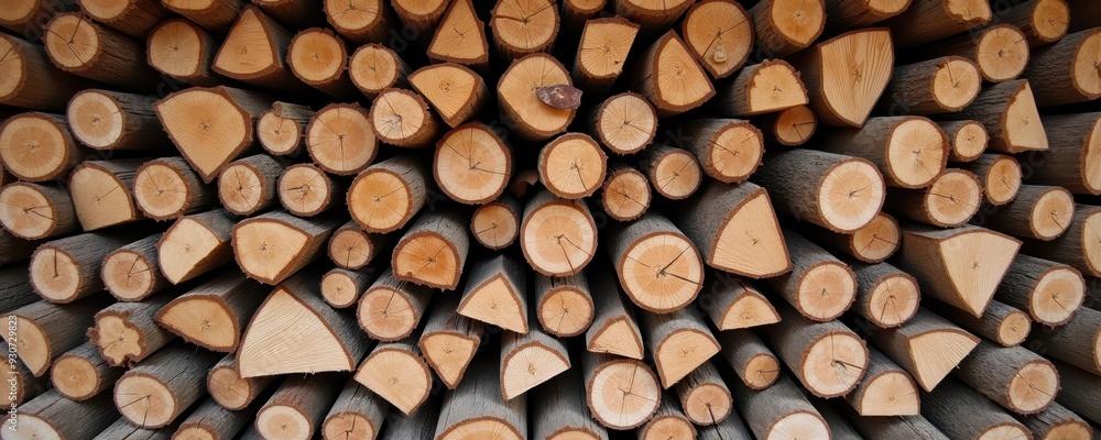 A close-up view of neatly stacked logs, showcasing the natural beauty and texture of wood, perfect for eco-friendly projects, forestry, or construction themes. A close-up view of neatly stacked logs, showcasing the natural beauty and texture of wood, perfect for eco-friendly projects, forestry, or construction themes.