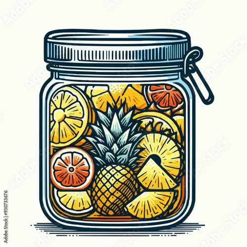 jar of honey and lemon