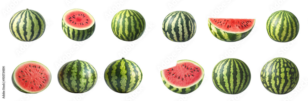 Fresh watermelon images showcase vibrant colors and textures. juicy red flesh and green rind evoke sense of summer and refreshment. Fresh watermelon images showcase vibrant colors and textures. juicy red flesh and green rind evoke sense of summer and refreshment.