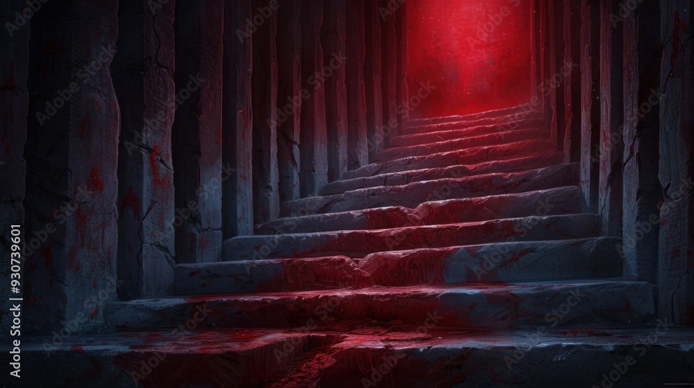 Fototapeta premium A blood stained ancient temple