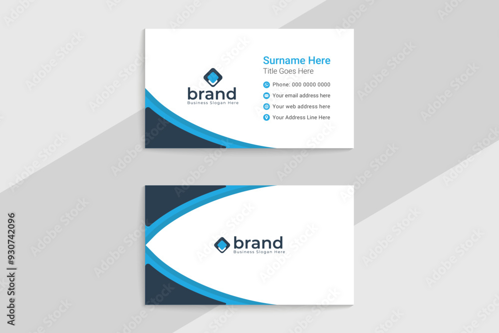 Modern business card design template Modern business card design template
