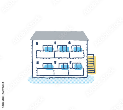 ２階建ての集合住宅