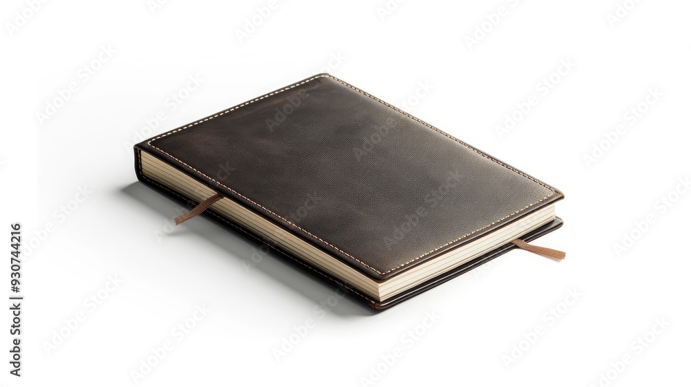 Notebook mockup isolated on white background Notebook mockup isolated on white background