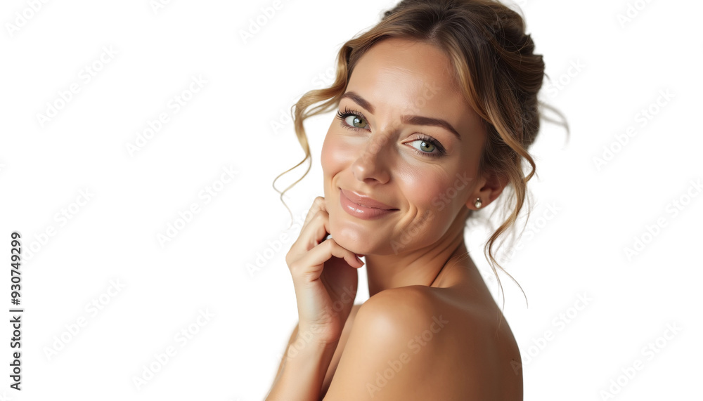 Portrait of a New Zealand Woman Isolated on Transparent or White Background for Beauty Product Promotion Closeup Shot in Pose Portrait of a New Zealand Woman Isolated on Transparent or White Background for Beauty Product Promotion Closeup Shot in Pose