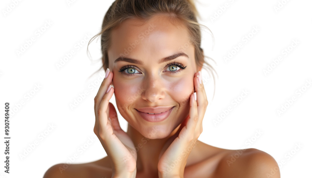 Portrait of a New Zealand Woman Isolated on Transparent or White Background for Beauty Product Promotion Closeup Shot in Pose Portrait of a New Zealand Woman Isolated on Transparent or White Background for Beauty Product Promotion Closeup Shot in Pose
