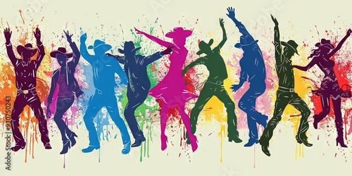 country line dancing concept