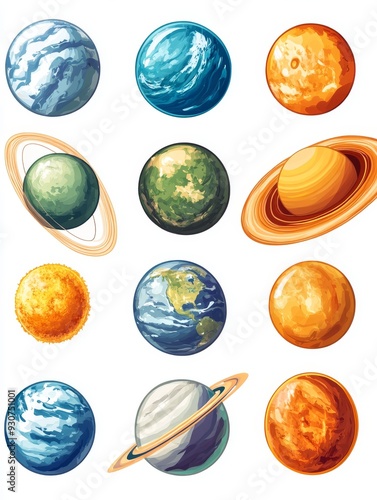 Wallpaper Mural Collection of Planets in the Solar System Torontodigital.ca