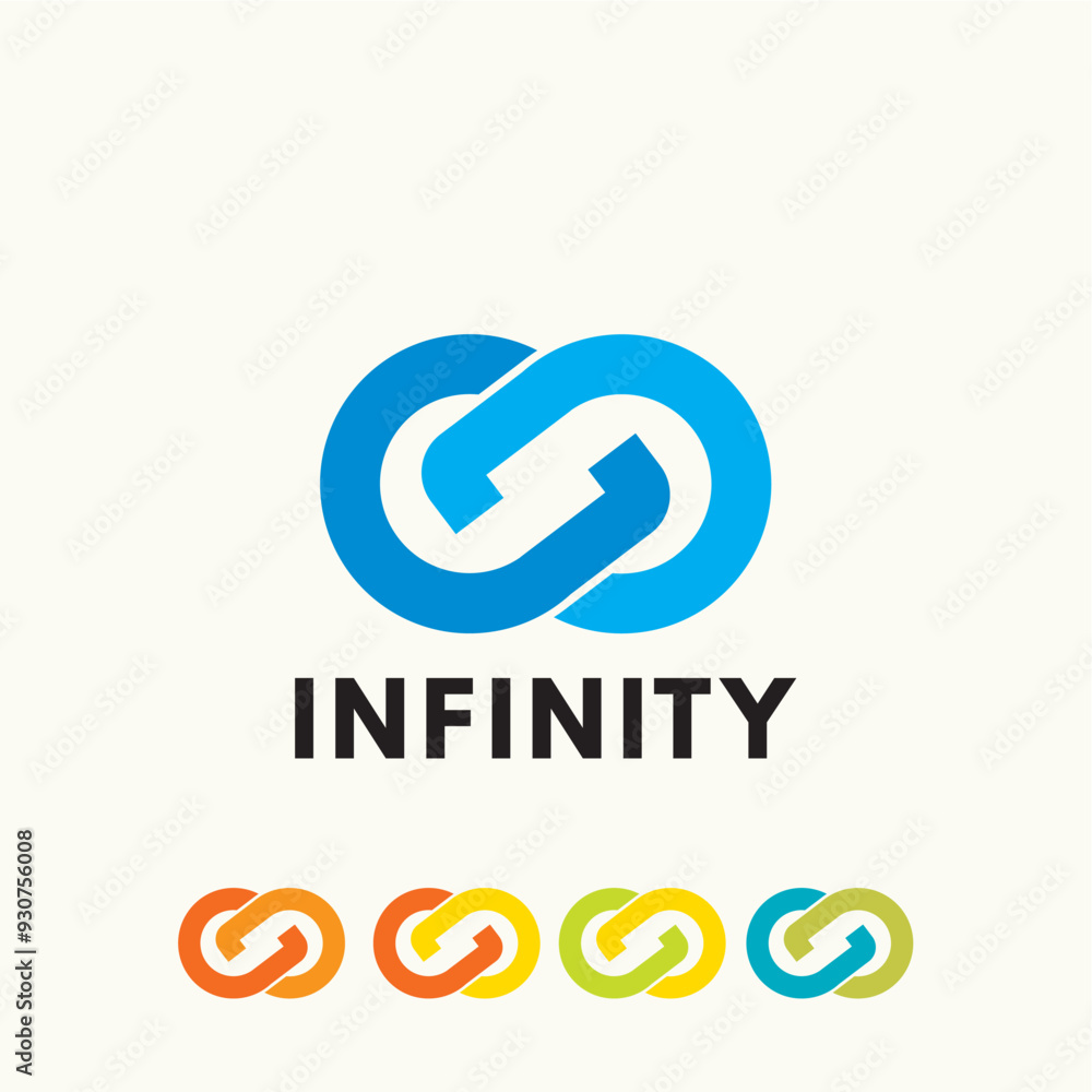 Infinity logo design vector template editable Infinity logo design vector template editable