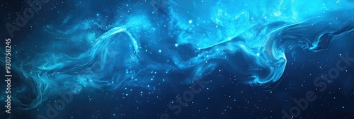 Special Update. Blue Banner Background with Latest Abstract Design