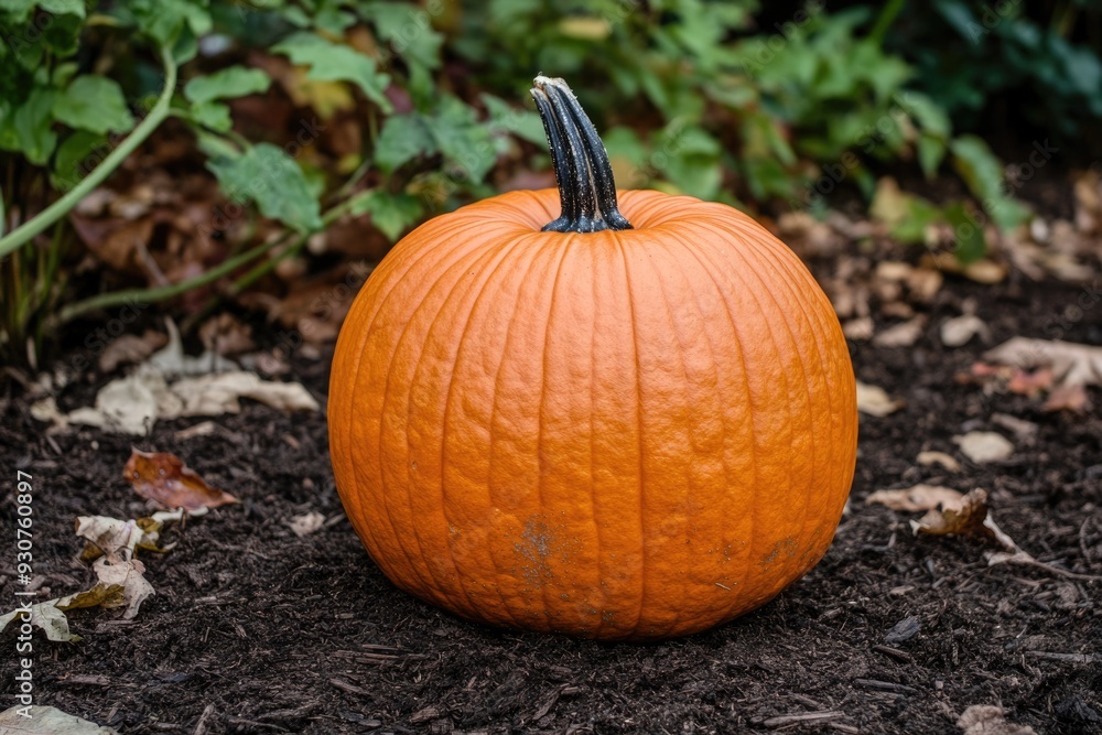 Fall Mulch Pumpkins with Honed Orange Stems for Autumn and Thanksgiving Fall Mulch Pumpkins with Honed Orange Stems for Autumn and Thanksgiving