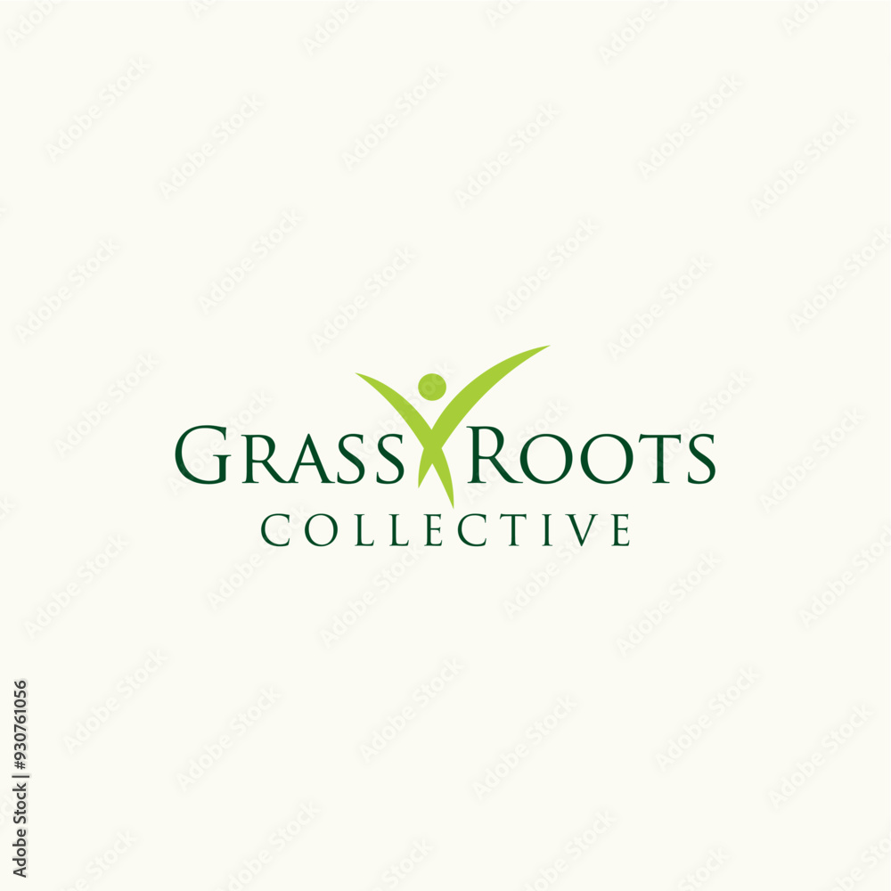 Grass roots collection green nature logo design vector template editable Grass roots collection green nature logo design vector template editable