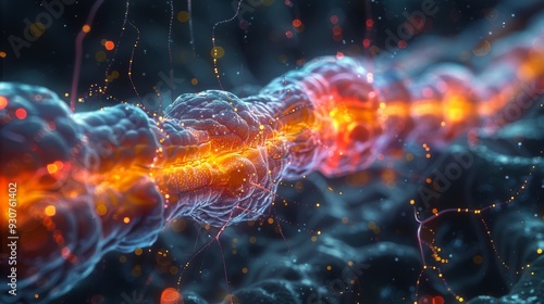 An immunofluorescence microscopy image showing the localization of troponin C protein in skeletal muscle fibers, a calcium-binding protein