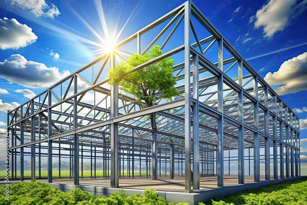 Obraz premium Sustainable Steel Frameworks