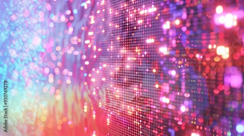 Wallpaper Mural Abstract Colorful LED Lights Torontodigital.ca