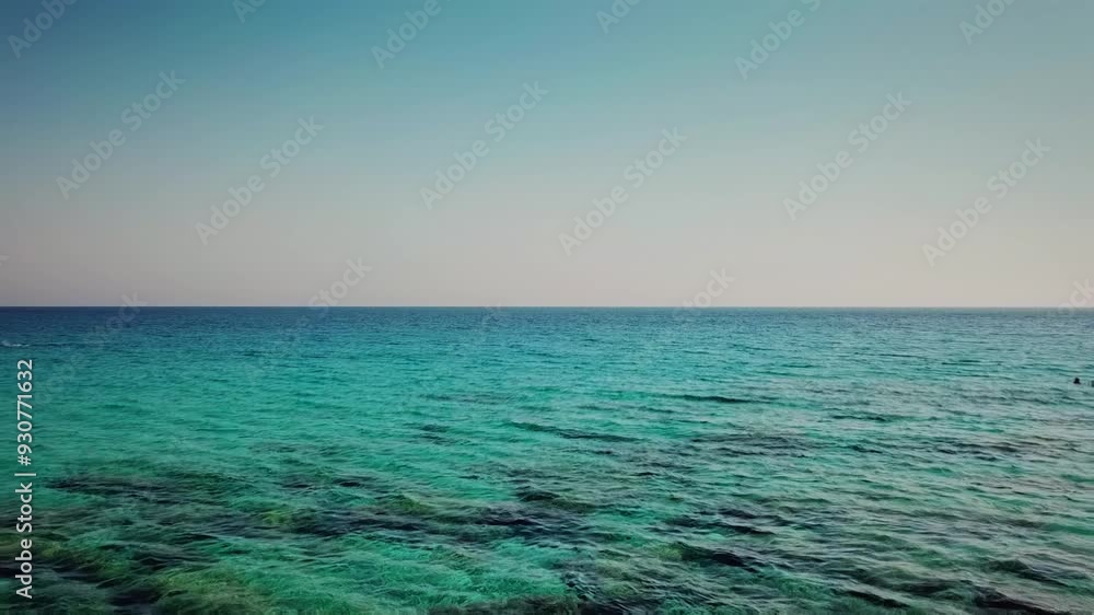 Flying high. Drone shot. Leaving the beauty of a beach from above Flying high. Drone shot. Leaving the beauty of a beach from above