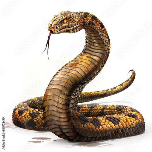 Cobra ruin fantasy animal cartoon isolated whitebackground 16:9