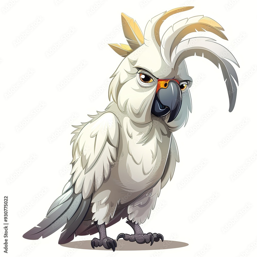 custom made wallpaper toronto digitalCockatoo Awe emotion fantasy animal cartoon isolated whitebackground