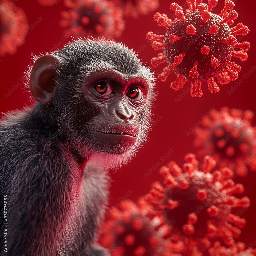 Mpox Monkeypox Virus, Viral Illness, Infectious Disease Background Mpox Monkeypox Virus, Viral Illness, Infectious Disease Background