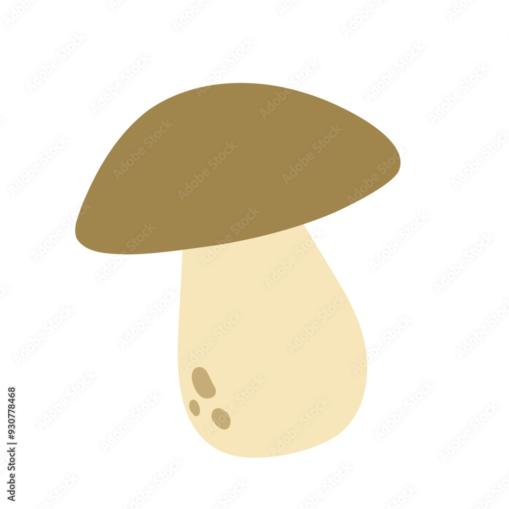 cartoon mushroom isolated on white background cartoon mushroom isolated on white background