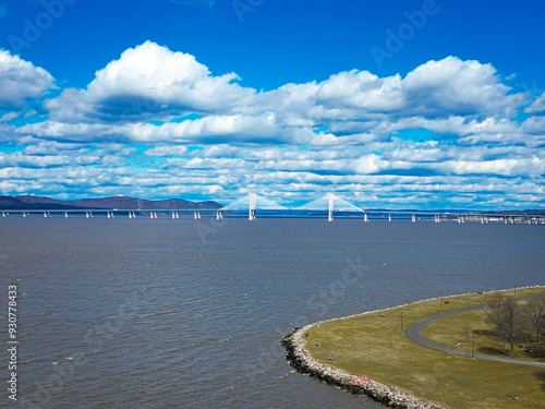 over the Hudson River in New York